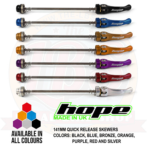 Hope Quick Release QR Stainless Steel Skewers – 100 130 135 141 170 190mm – New