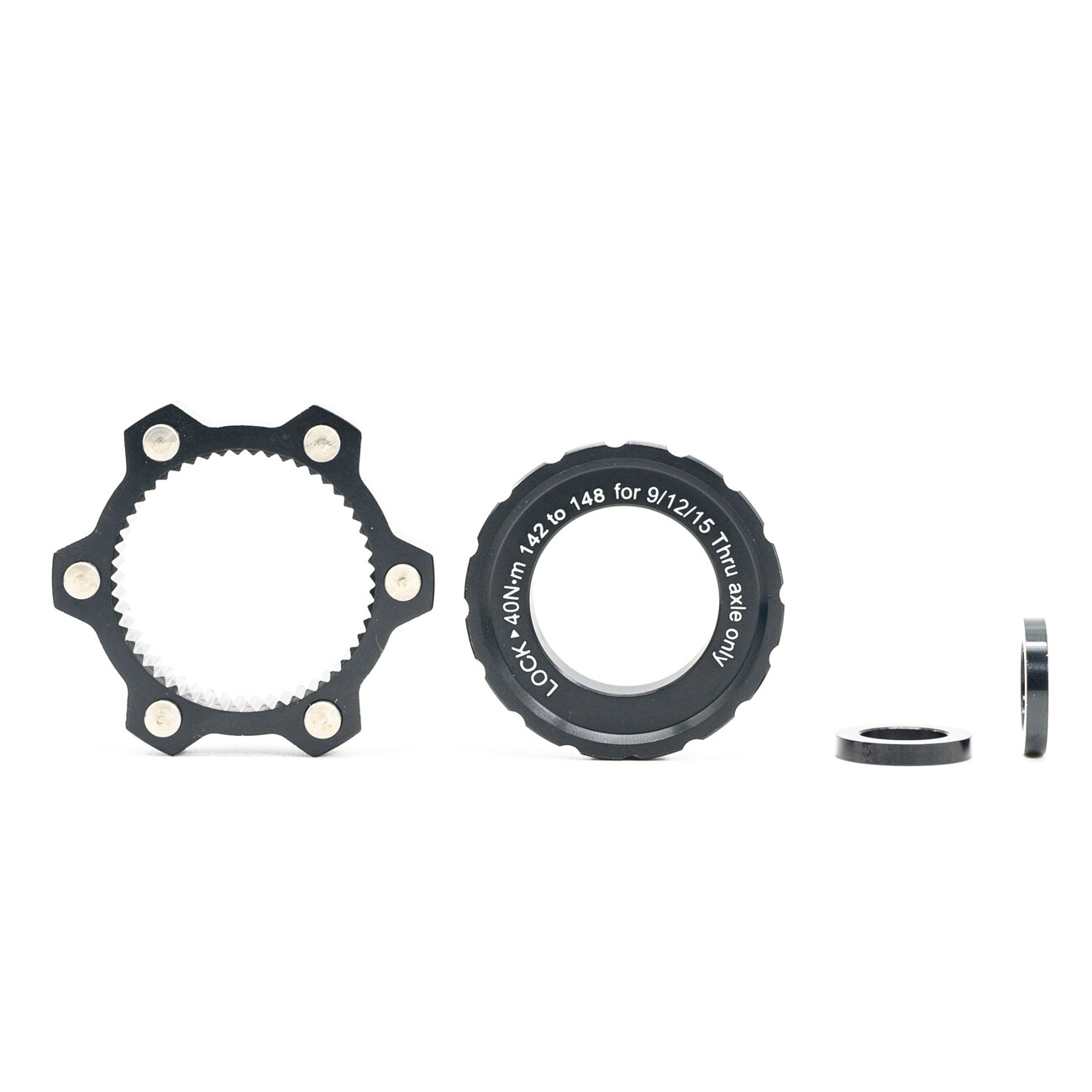 6 Bolt Adapters For 142 to 148 Center Lock Hubs Centerlock Rotor Disc Brake