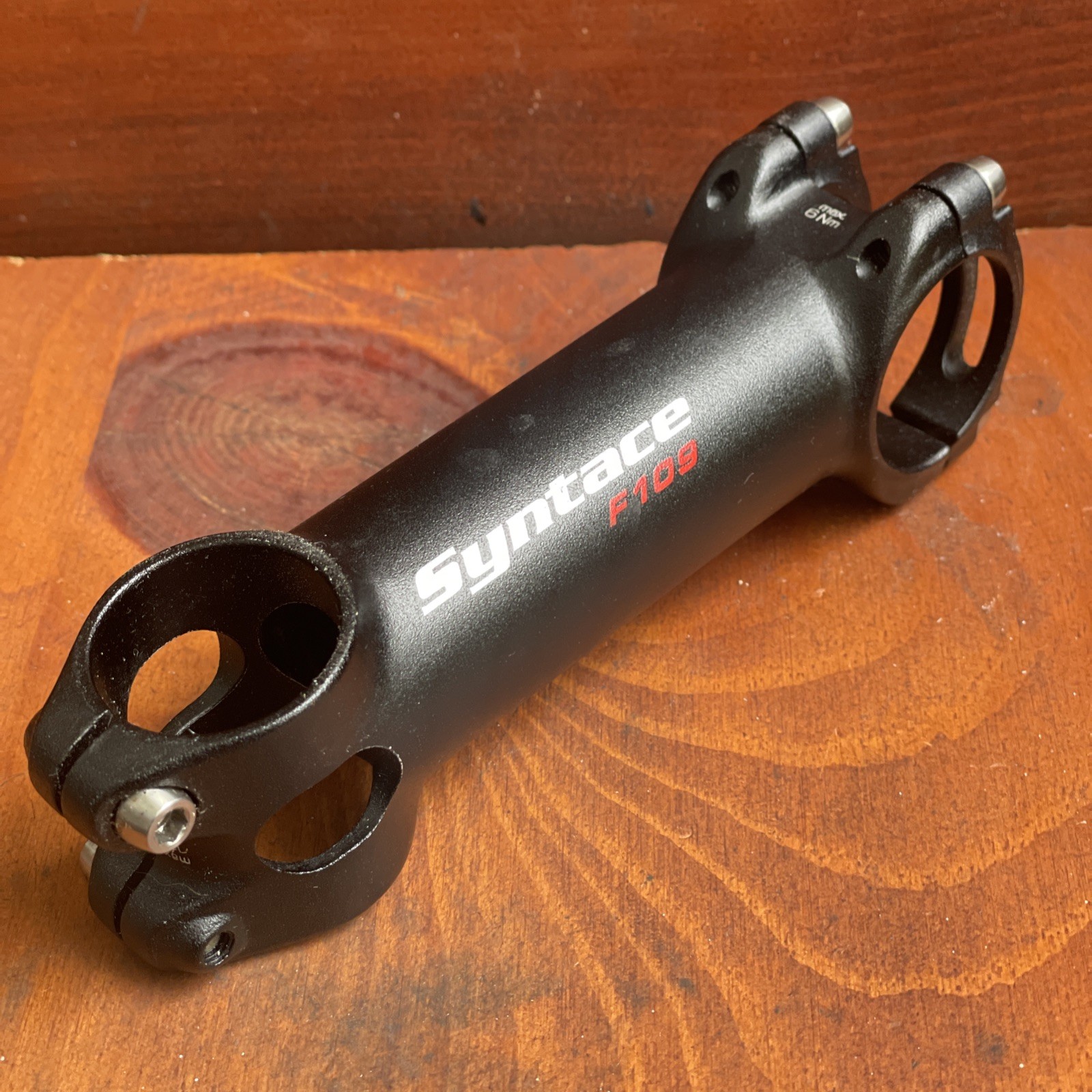 Syntace F109 Threadless ROAD Stem 110mm x 31.8mm x 6° BLACK w/ 4mm hardware VGC!