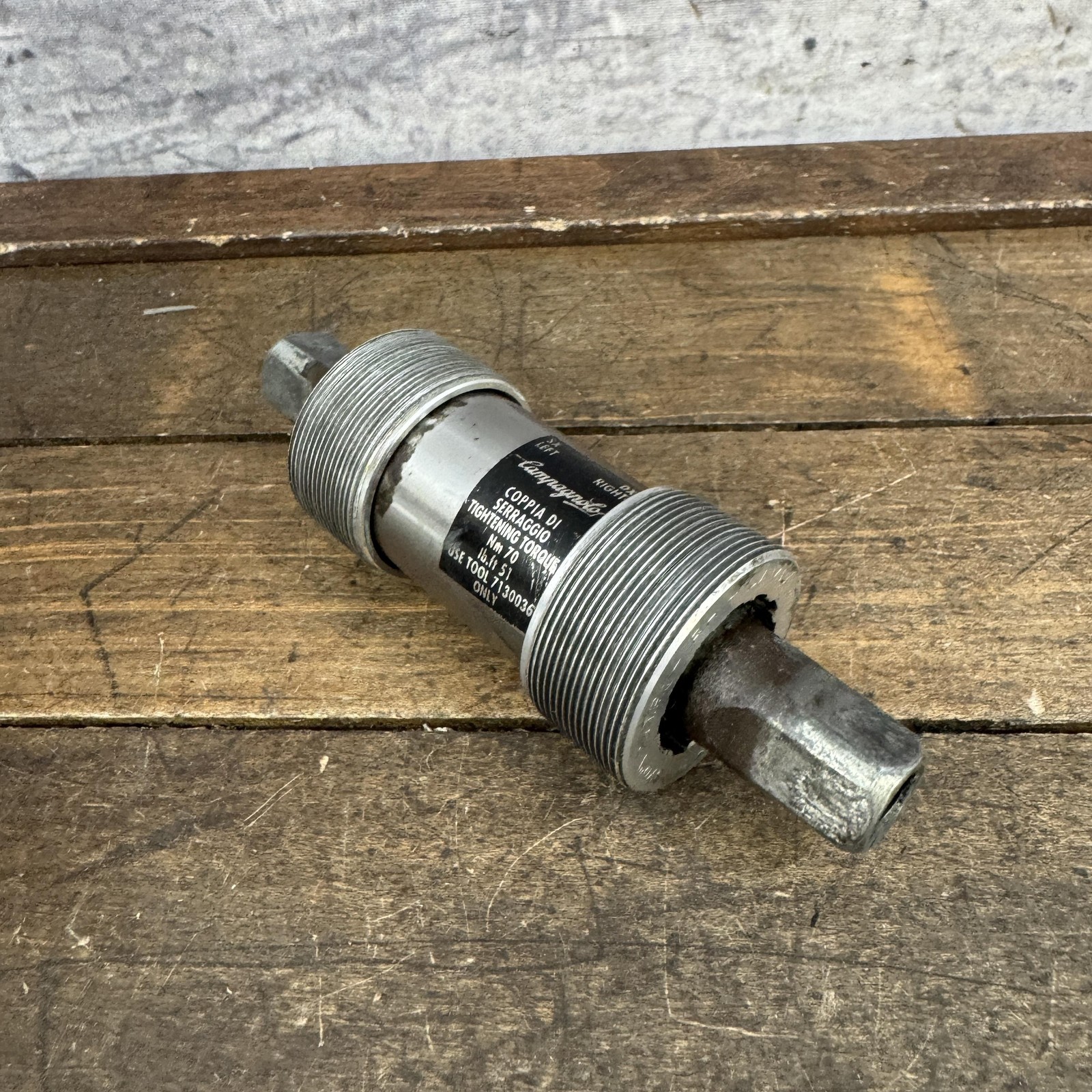 Vintage Campagnolo Athena Bottom Bracket 68mm 116 mm ISO BSA 1.37×24 English
