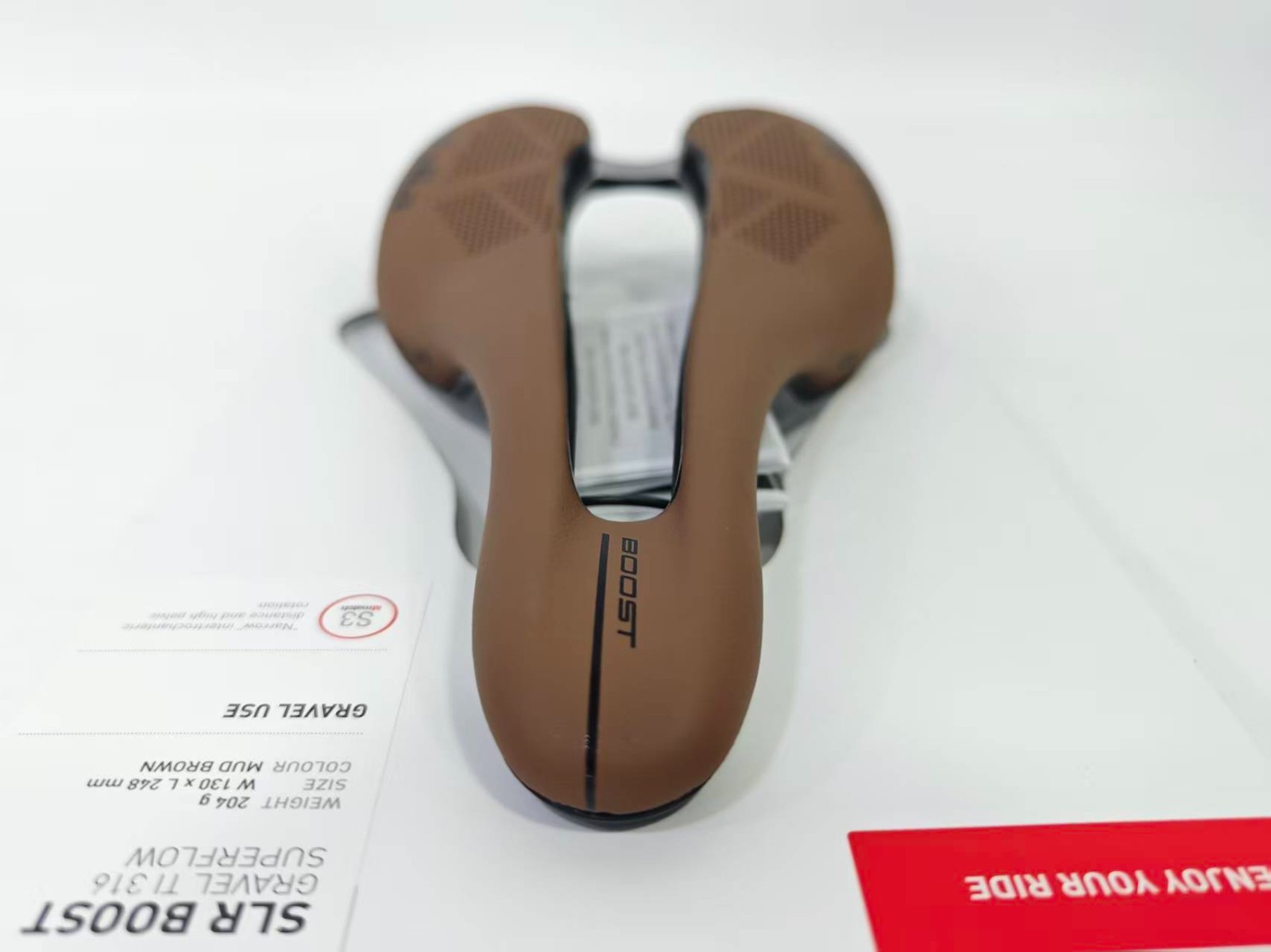 Selle Italia SLR Boost Gravel Ti316 Superflow S3 (130x248mm) Saddle (Brown)