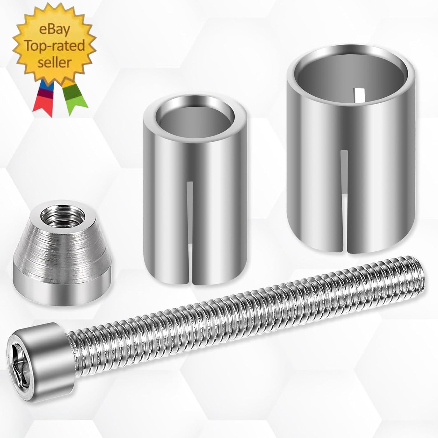 2 Pack Motorcycle Bar Ends Mounting Screw Set Universal 13Mm-24Mm Handlebar Expa