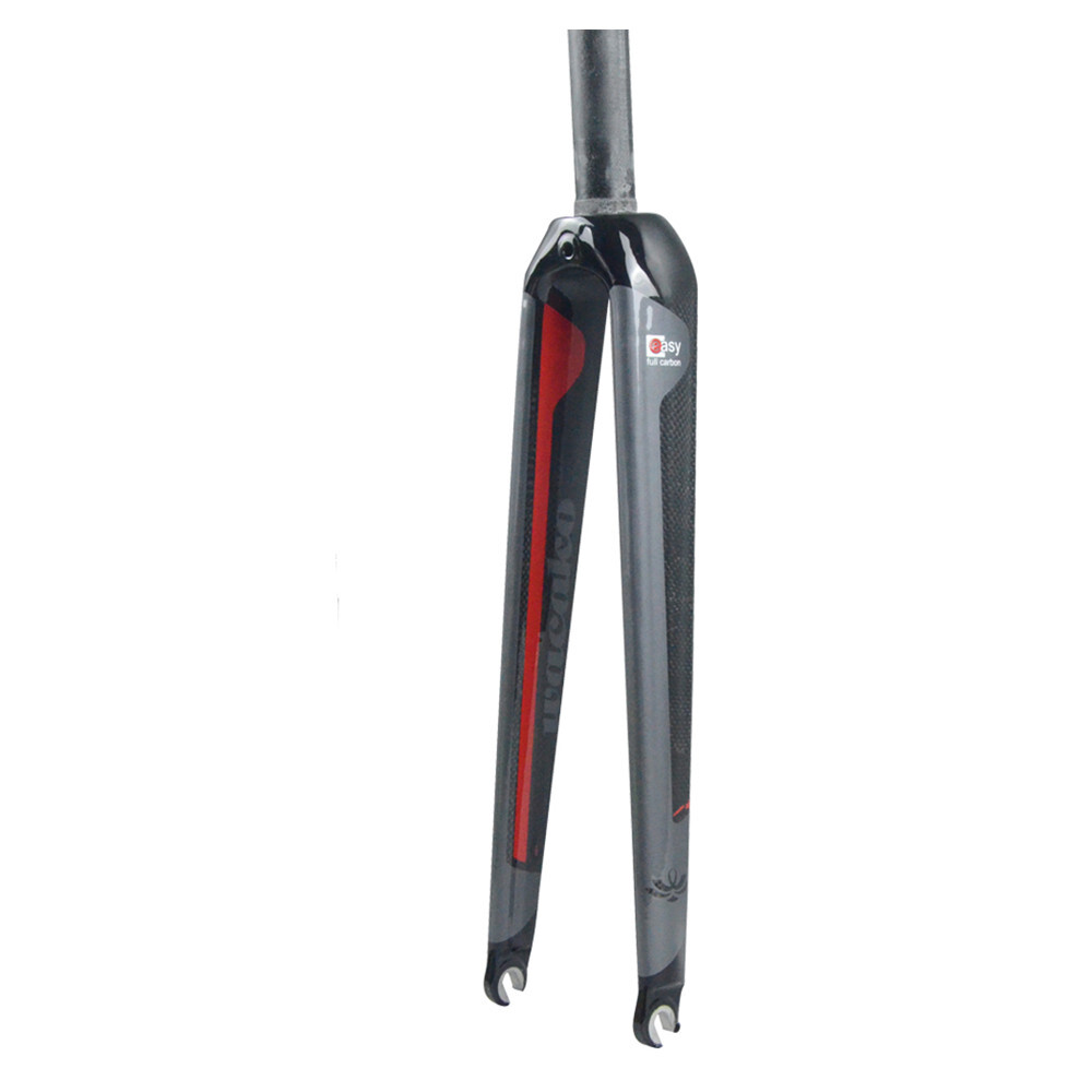 Carbon Fiber Road Bike Fork 700C Rigid Straight Bicycle Fornt Forks C Brake QR