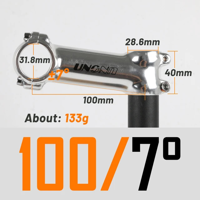 Ultra Light Bicycle Stem 7/17/35 Degree 60-130mm Mountain Road Bike Handle Stem