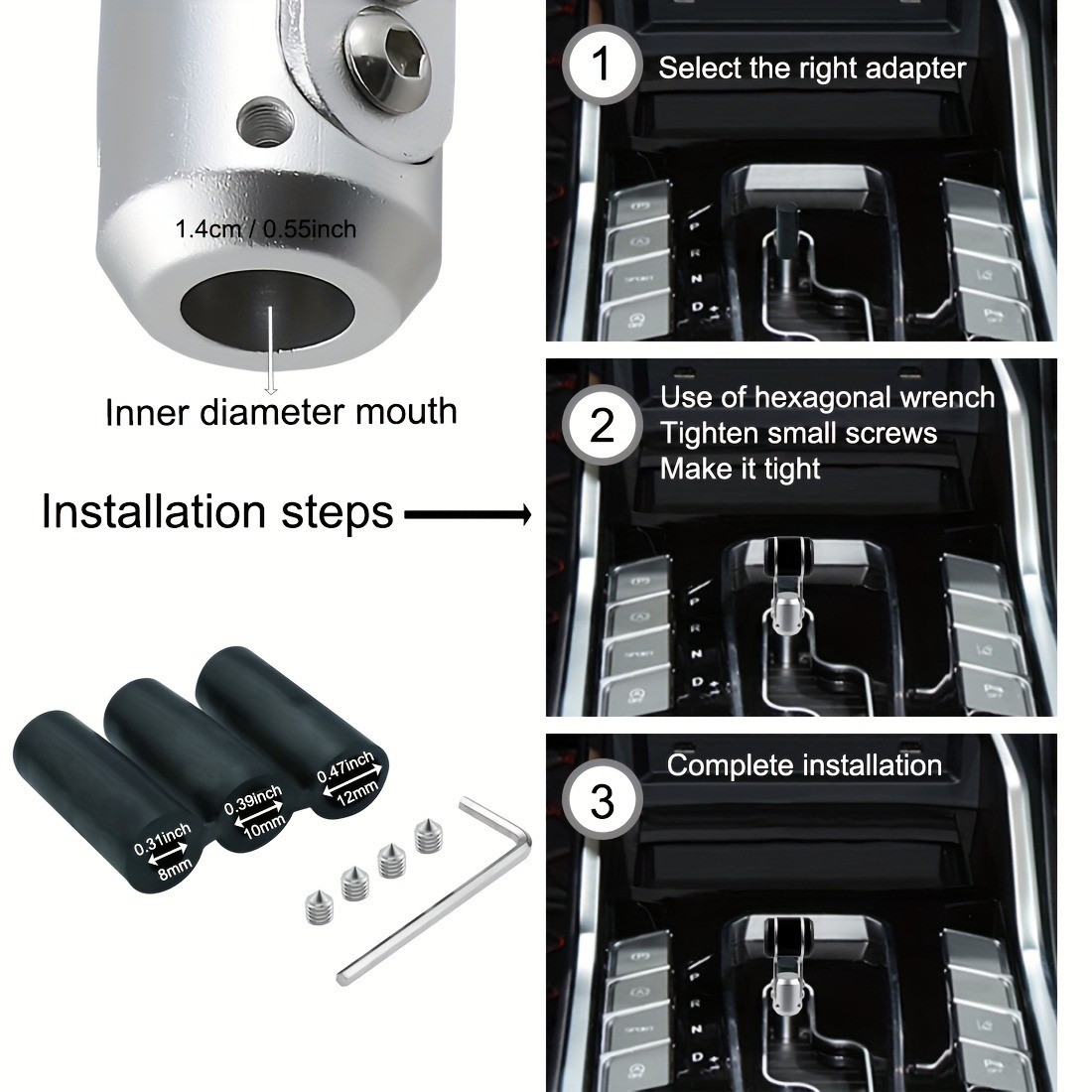 Truck-Ready Ergonomic Stylish Modern Easy-To-Install Weighted T-Shape Shift Knob