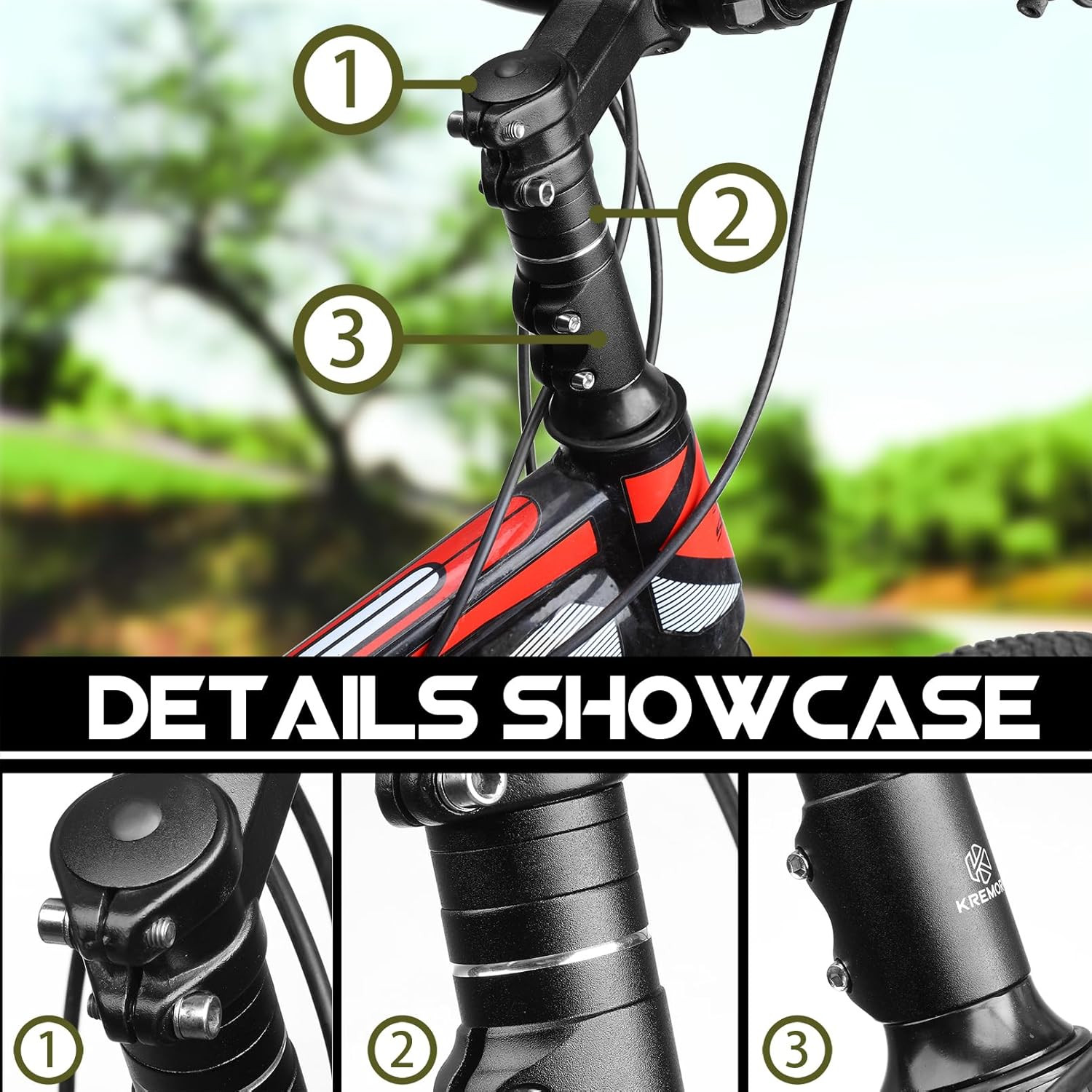 Bike Stem Riser Extender Aluminum Alloy Bicycle Fork Stem Adapter for MTB Mou…