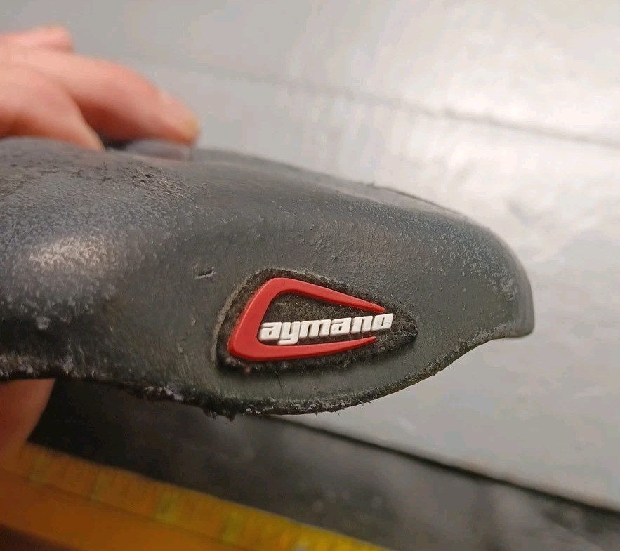 Vintage Selle San Marco Era Bicycle Saddle Seat Italy Aymano Carbon Fiber Used