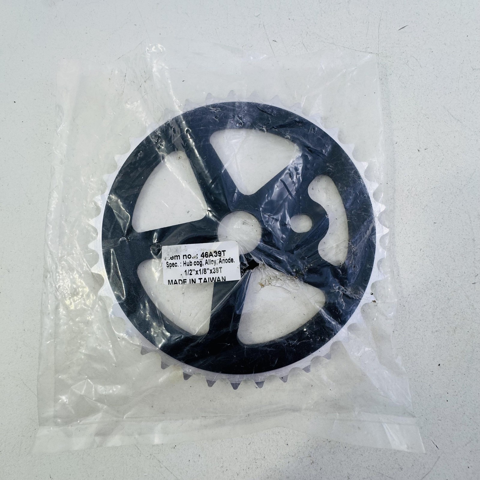 Hub Cog Sprocket Alloy Chainring 1/2 X 1/8 39T Black Bike Anode Single Speed A49