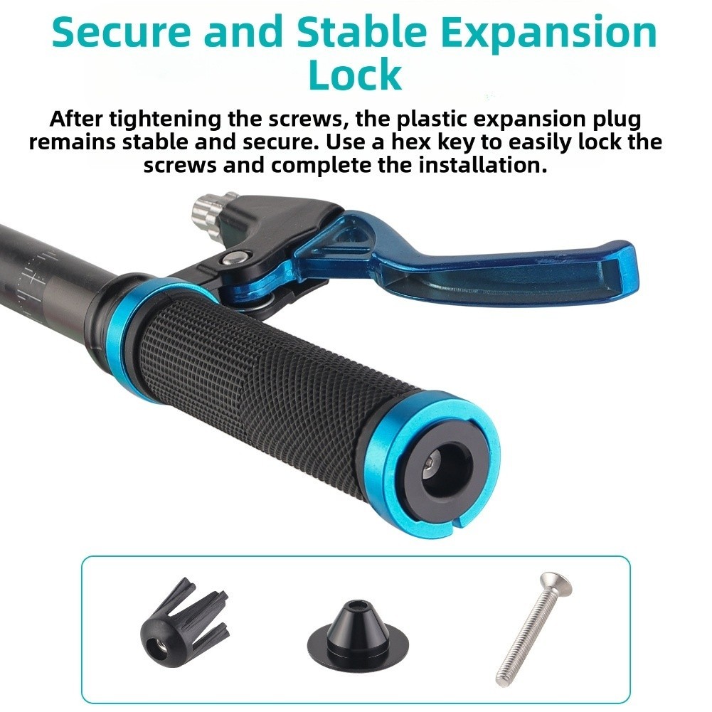 Colorful Aluminum Alloy Bicycle Handlebar End Secure Fit for Mountain Bike