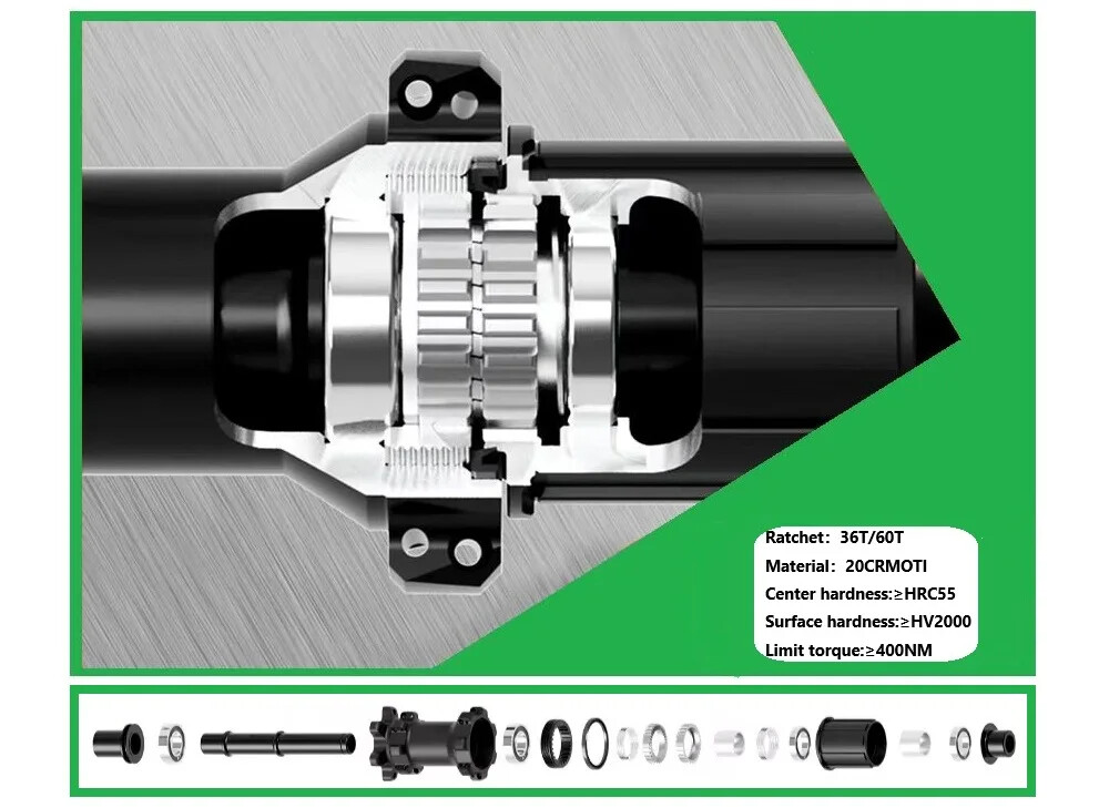 MTB Bike Hubs BOOST Center Lock 6-Bolt Disc Brake Straight Pull 28H Ratchet 36T