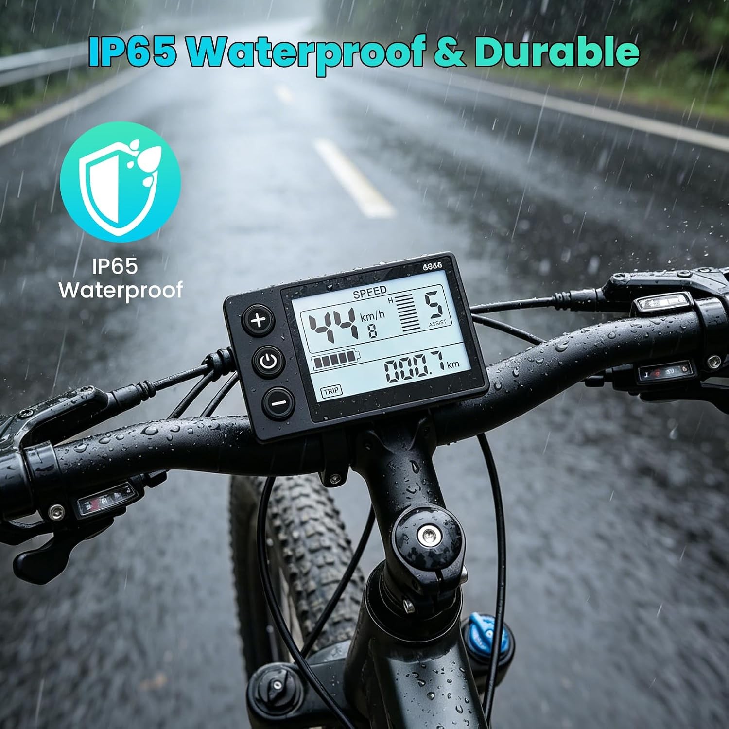 S866 Electric Bicycle Display LCD Meter, Speedometer Odometer, 24V 36V 48V Elect
