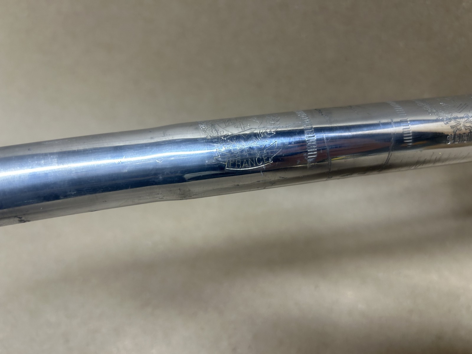Vintage Belleri St Etiene Drop Race Handlebar, Alloy, 43cm Wide 11oz 25.4 Clamp