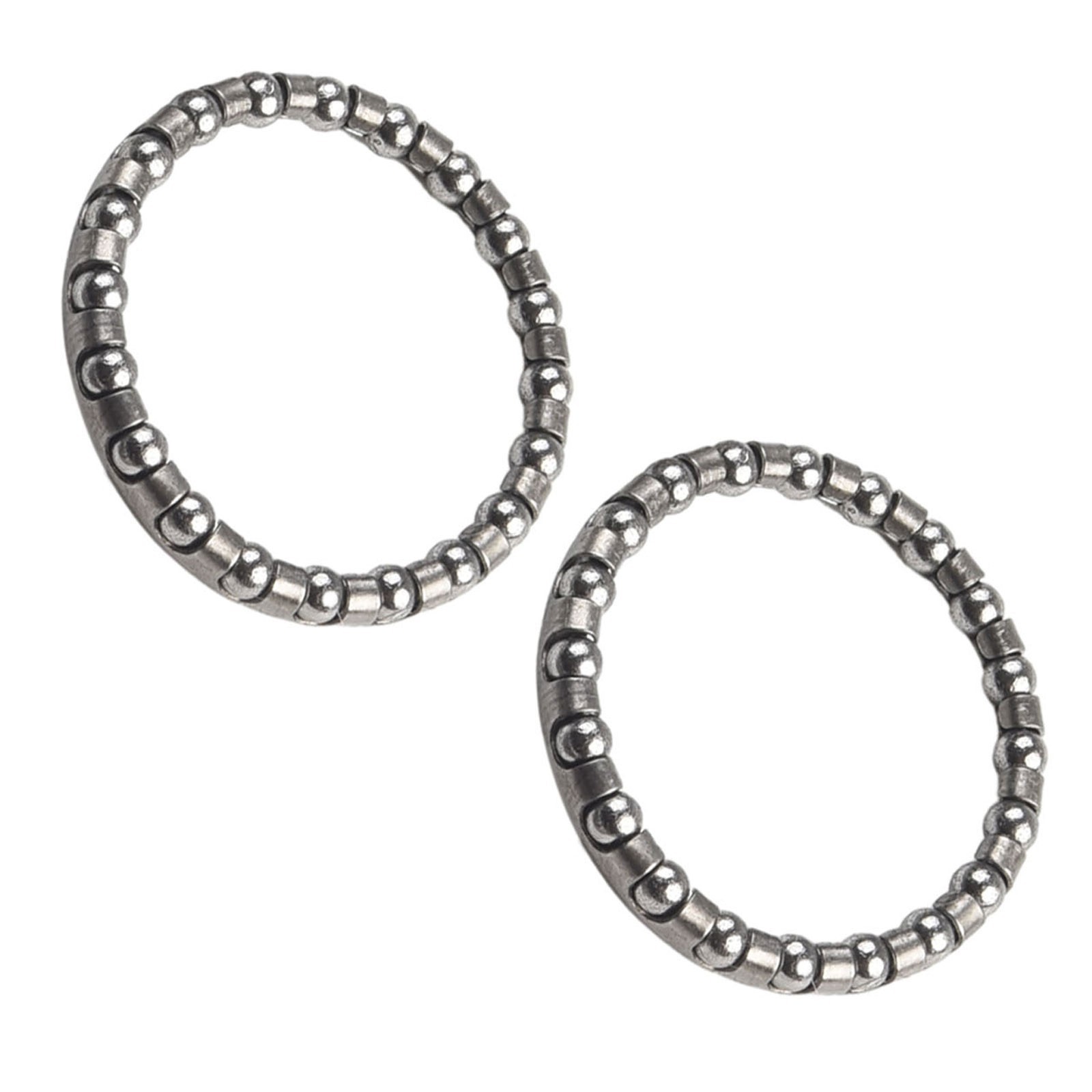 2Pcs 5/32 Bicycle Headset Caged Ball Bearing Set For MTB Bike Cycling 20 Balls