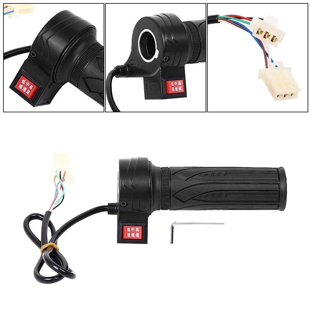 Accelerator Throttle Handle Grip Electric Bike Scooter Bicycle Speed Controller
