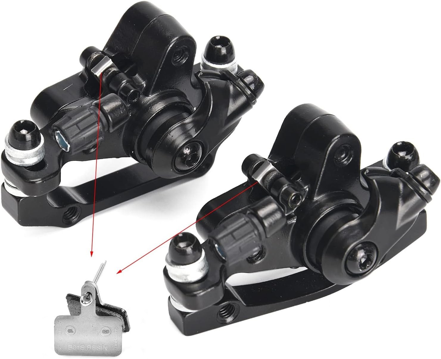 High-Performance 2PCS 160mm MTB Disc Brake & Caliper Set – 6-Bolt Compatibility