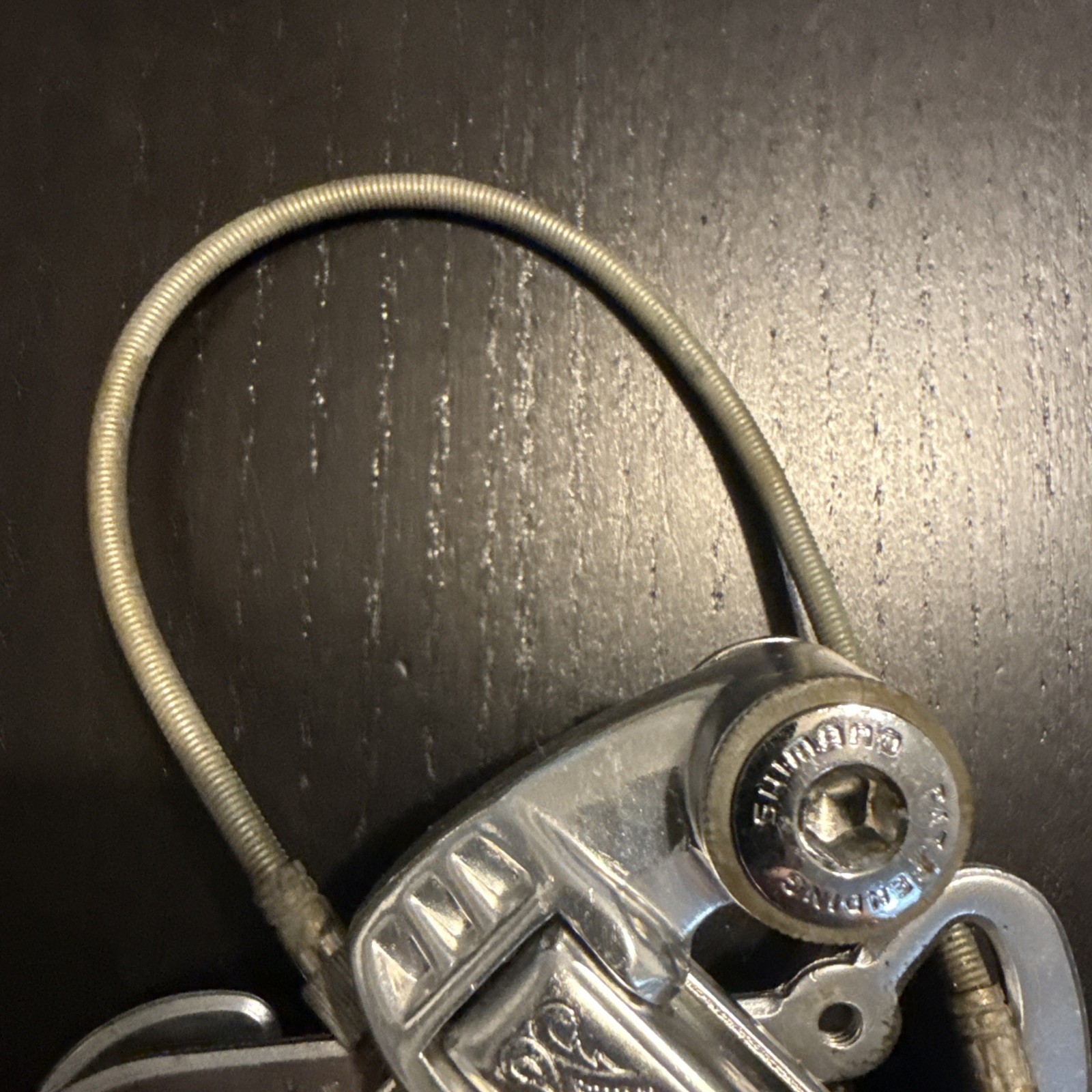 Vintage Shimano 600 Arabesque 6 Speed Derailleur Long Cage With Springy Housing