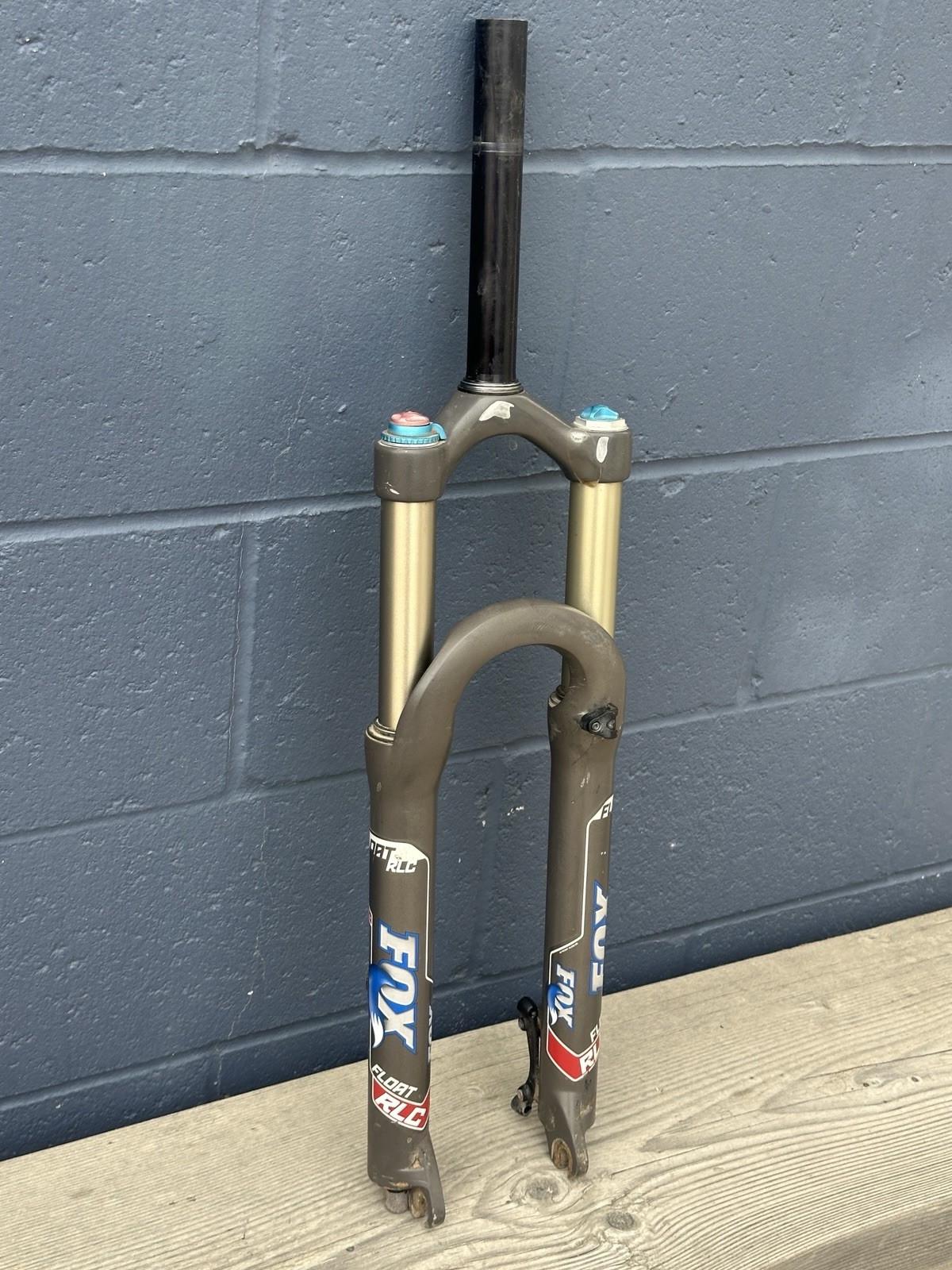 Fox Float RLC Fork 130mm 26in 100mm QR 1 1/8 Steerer Disc MTB Vintage