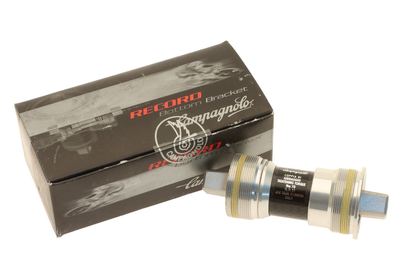 Campagnolo Record Bottom Bracket BB99-RE02IT Italian Square Taper 102mm ’99 NEW