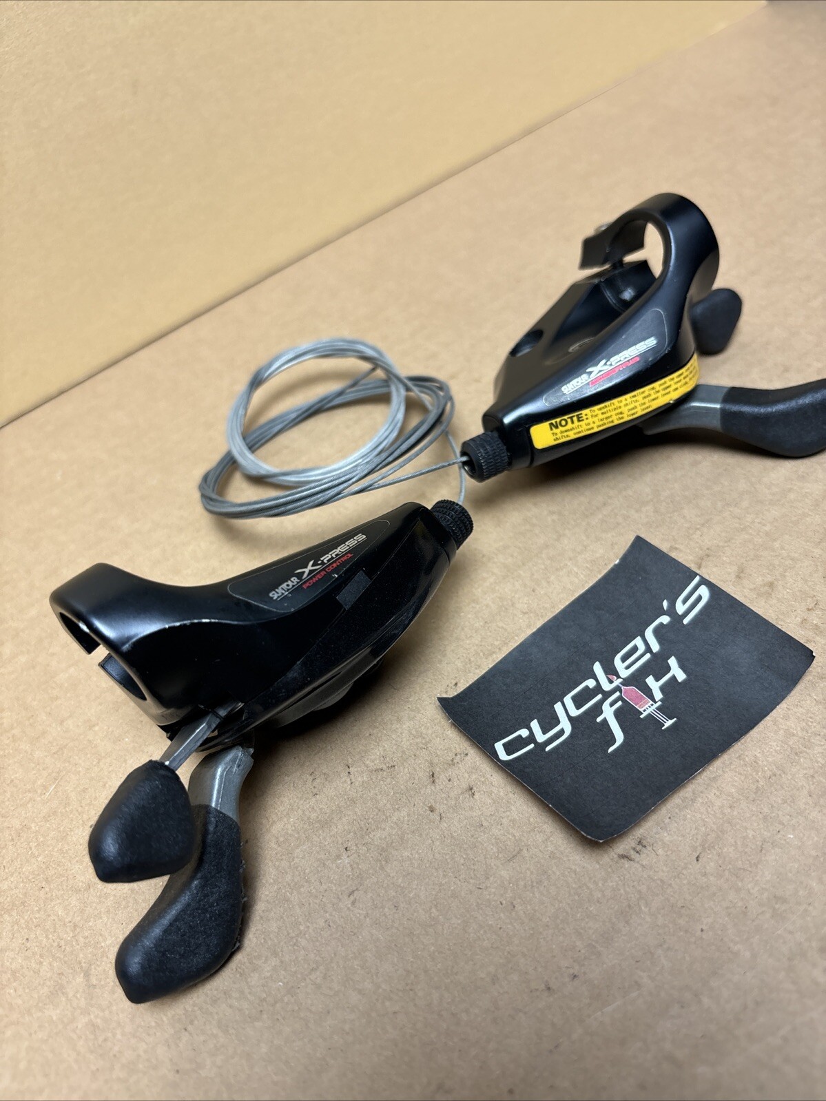 NOS Suntour 3×7 X-Press Accushift Thumb Shifter Set Mtb Hybrid Bike Fuji Trek
