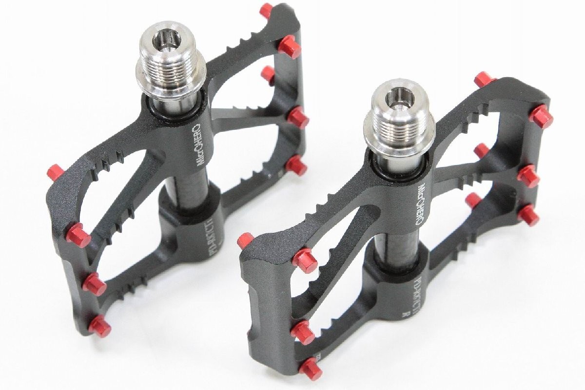 MicrOHERO Titanium Alloy Pedal Pair Ultra-light 185g Sealed Bearings Bike