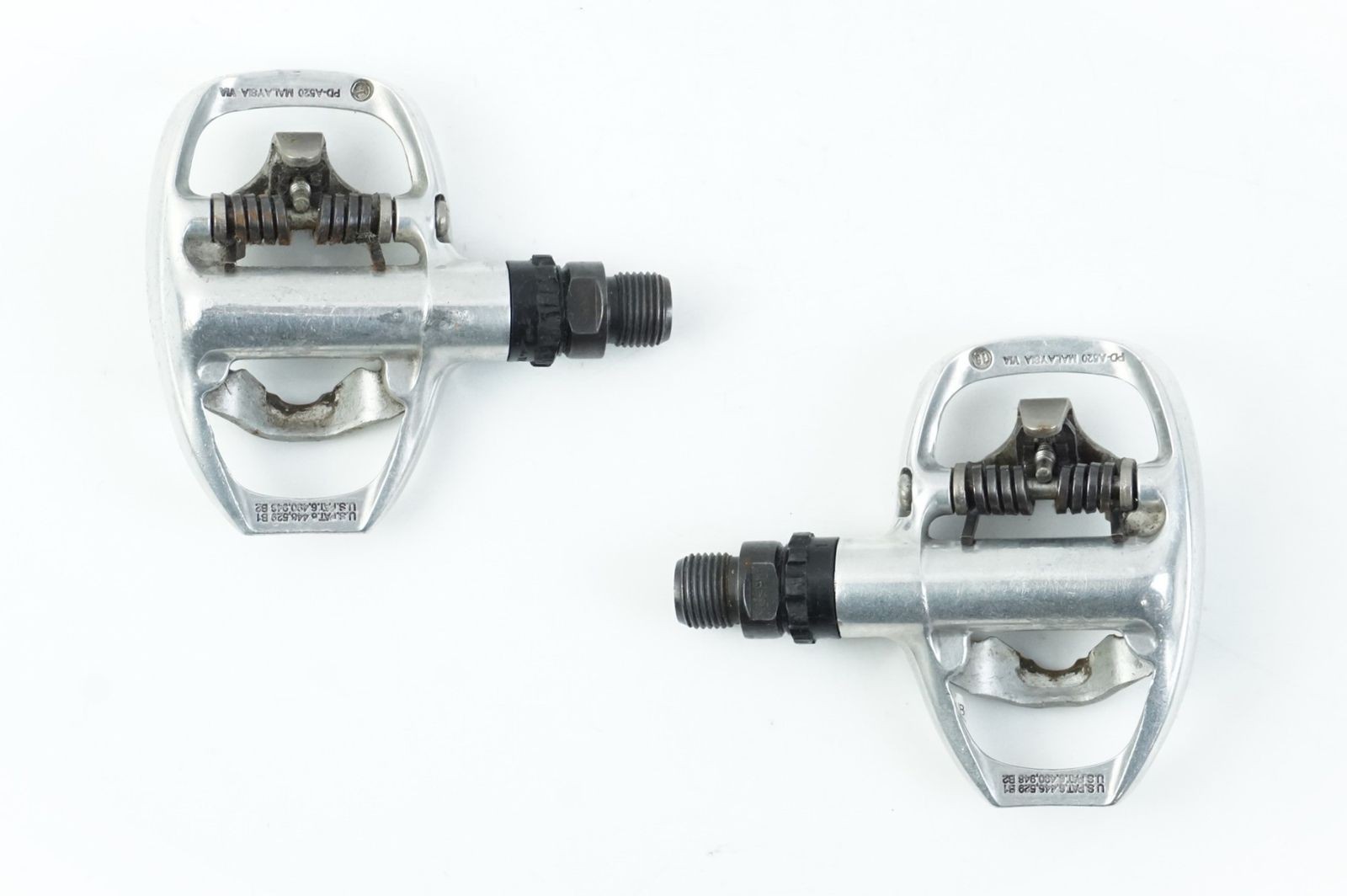 SHIMANO PD-A520 SPD Pedals Used 313g Right/Left with Scratches