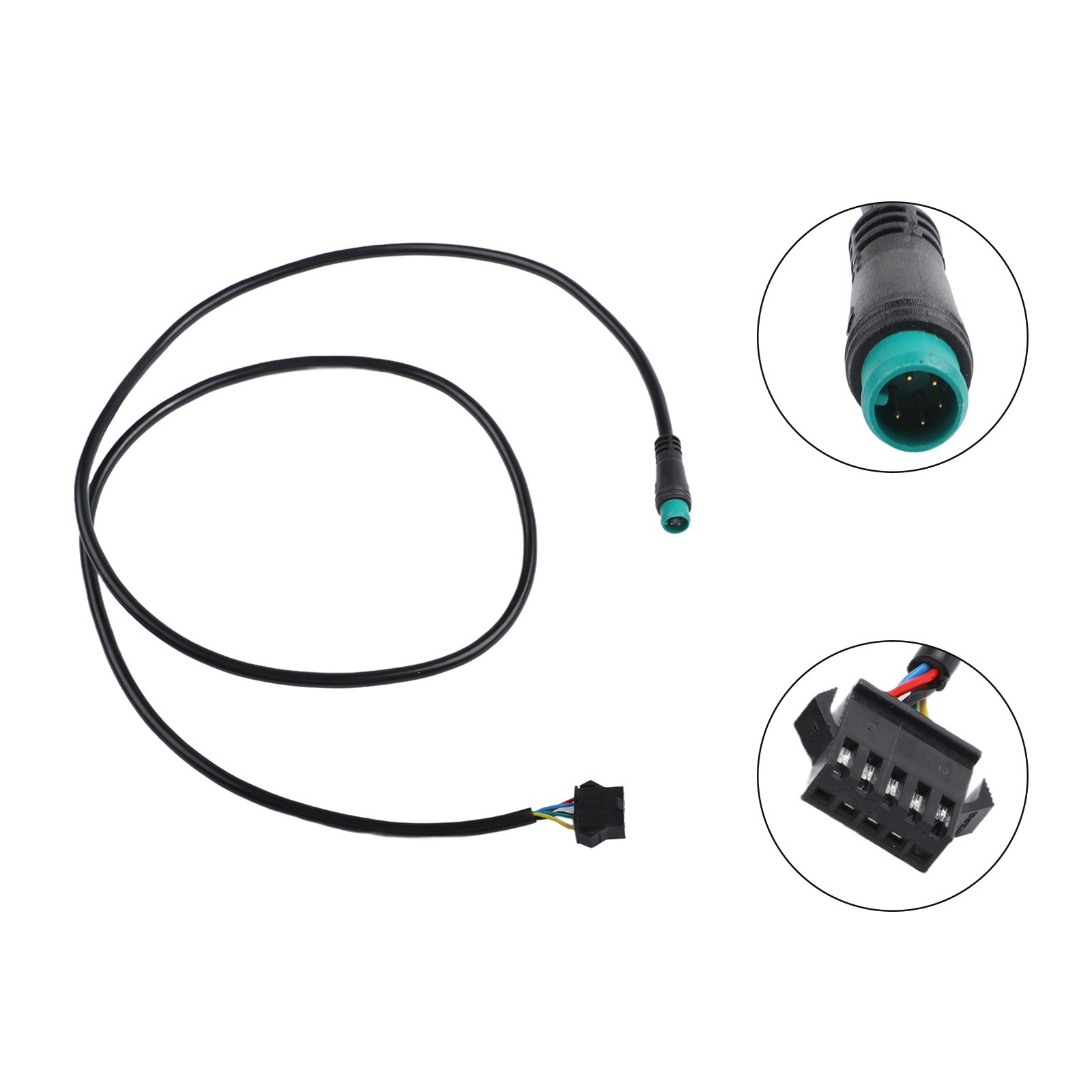 Electric Bicycle 5 Pin Waterproof Extension Cable Male to Female for Ebike