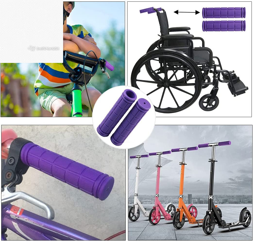 Kids Bike Handlebar Grips with Tassel Streamers Girls Boys Bicycle Scooter BMX
