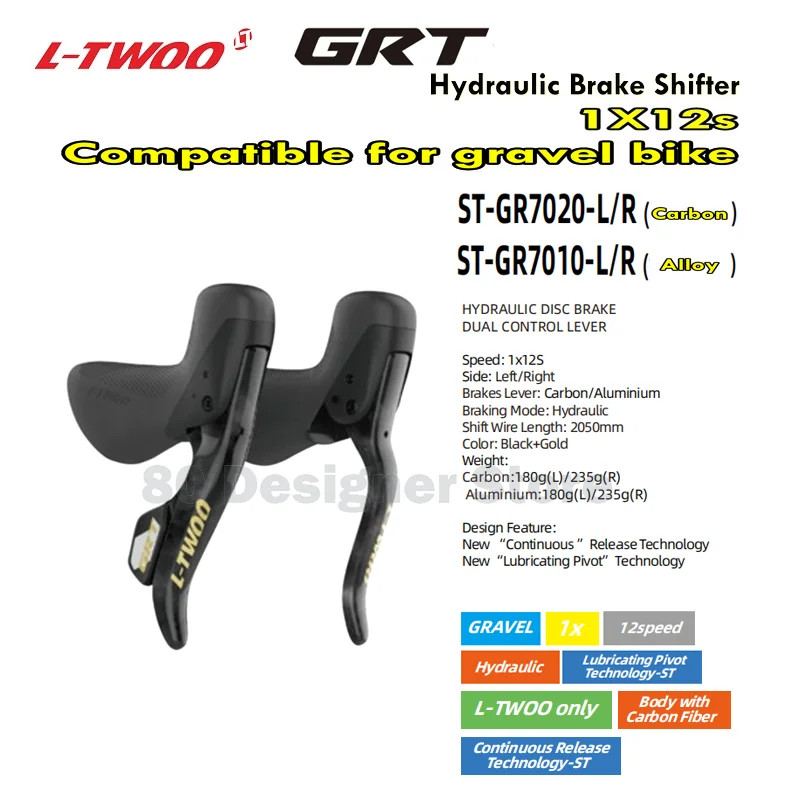 LTWOO 10/11/12 Speed Gravel Bike Hydraulic Brake Shifter Levers Front/Rear
