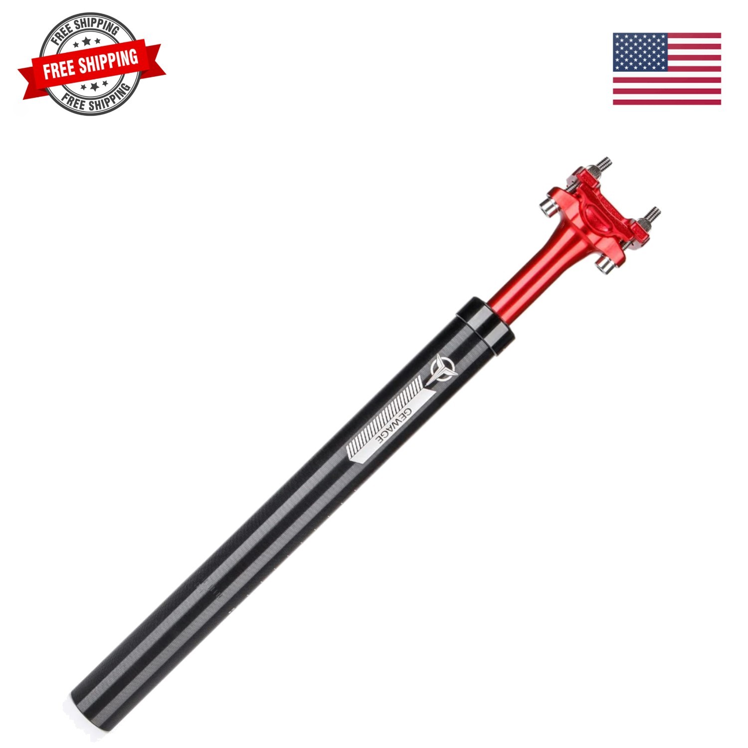 Suspension Seatpost for Bicycles – 27.2/30.9/31.6 X 400mm Shock Absorbing Bik…