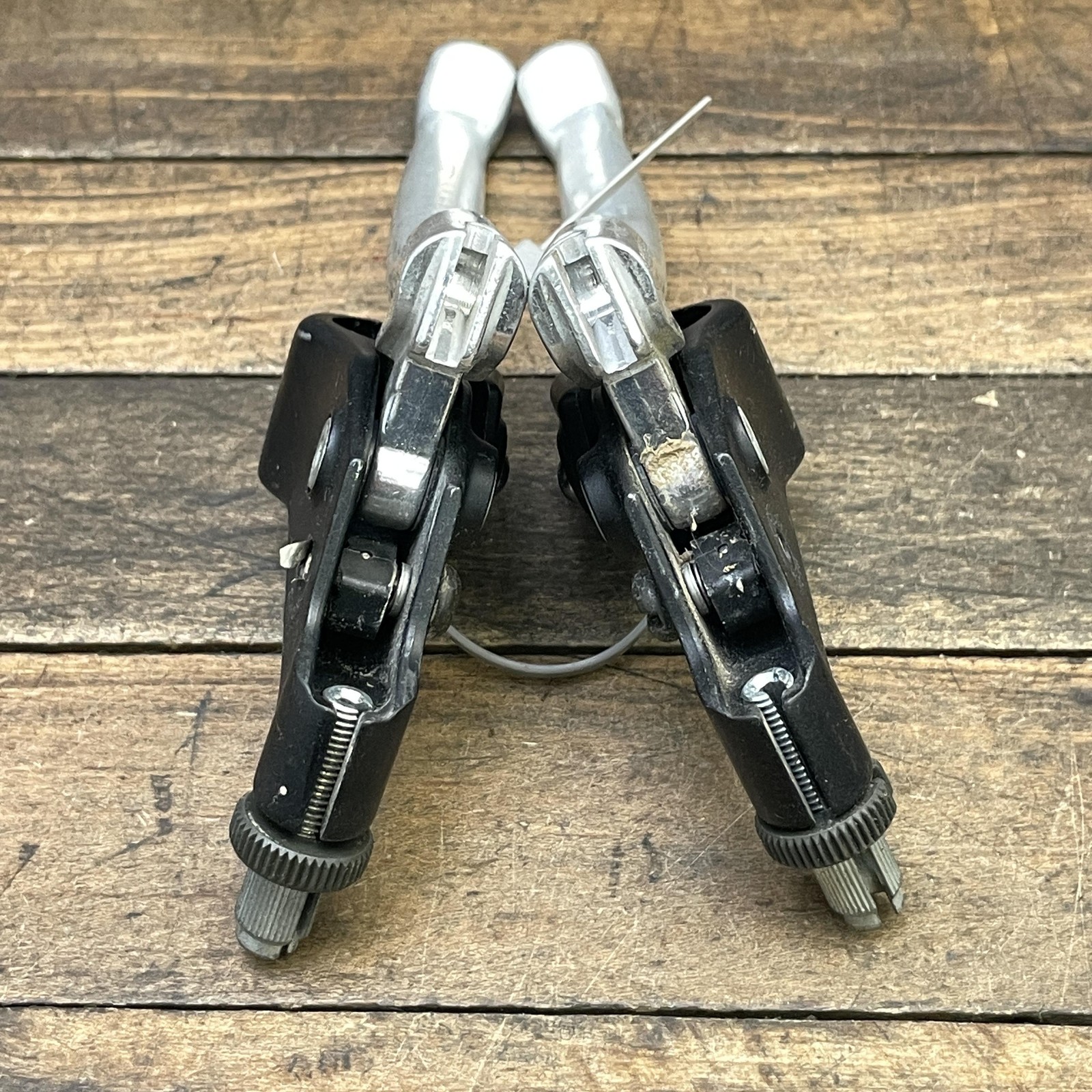 Vintage Shimano Deore BL-MT60 Brake Levers Pair 4-Finger 80s MTB Japan Black