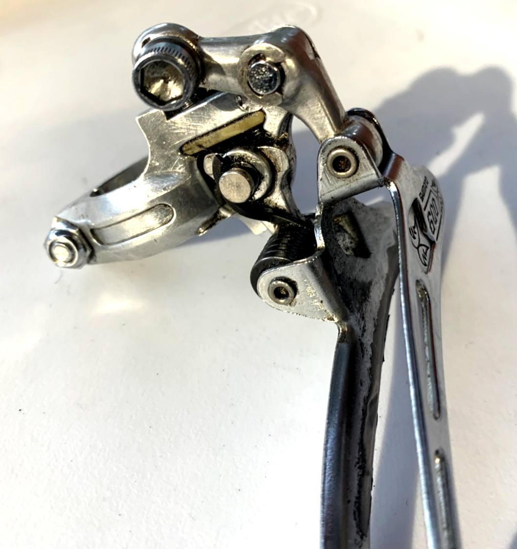 Vintage SHIMANO 600 Arabesque Double Front Derailleur 28.6 Clamp On Japan