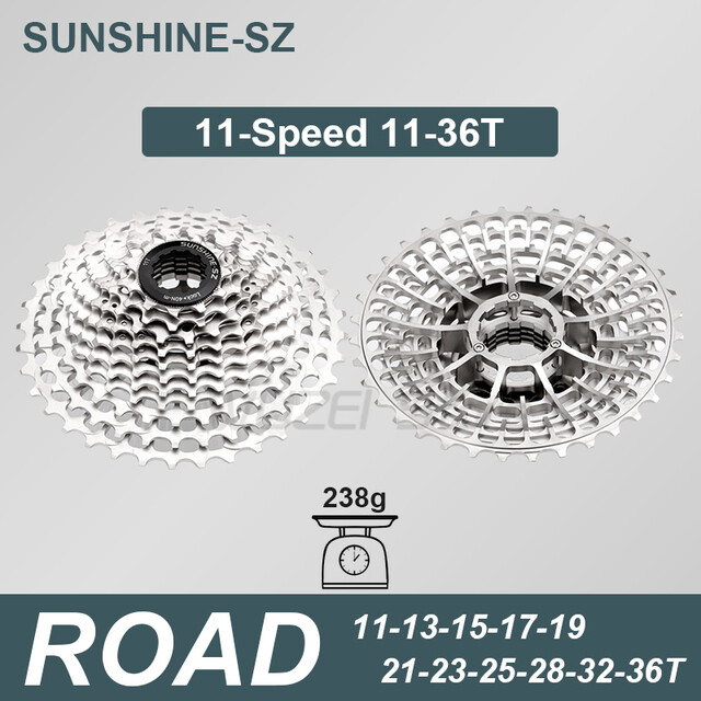 SUNSHINE Road Bike 11/12 Speed Ultralight Cassette 11-28/32/34/36T