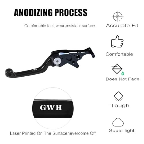 Motorcycle Billet Foldable Brake Clutch Lever Handle TRX400EX 1999-2008 (Black)