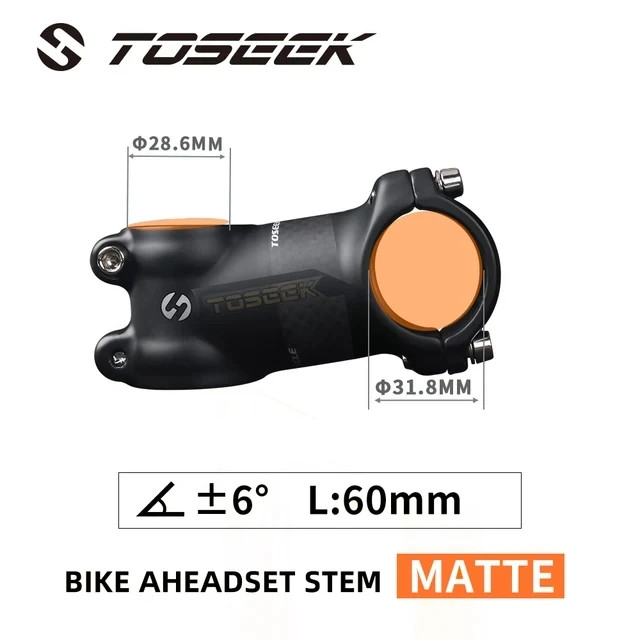 Bicycle Stem 28.6 – 31.8mm Bike Handlebar Stem 6 Degree or 17 Degree 60-120mm