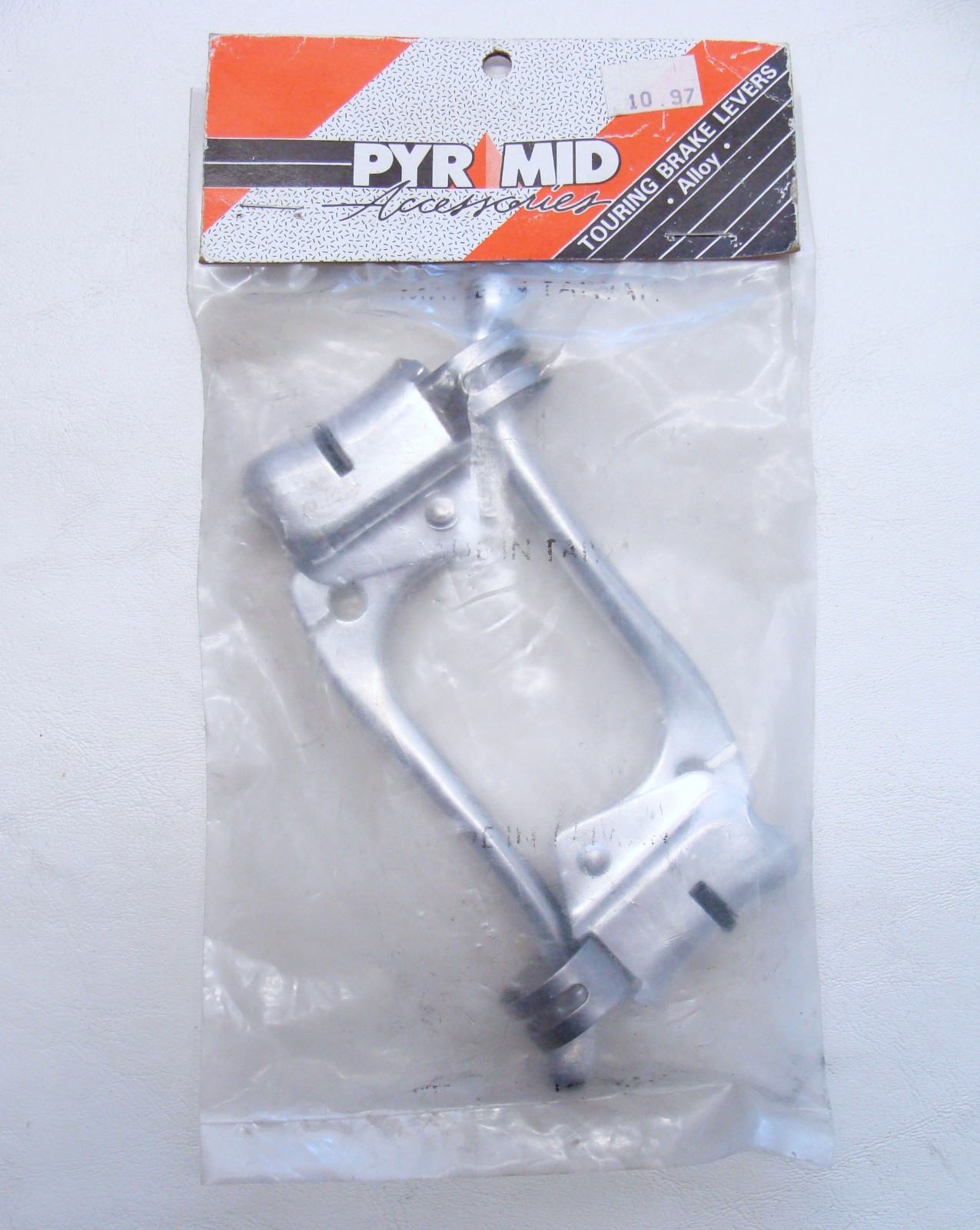 ~ Vintage NOS PYRAMID Touring Alloy Brake 4 Finger Levers 22.2mm ~