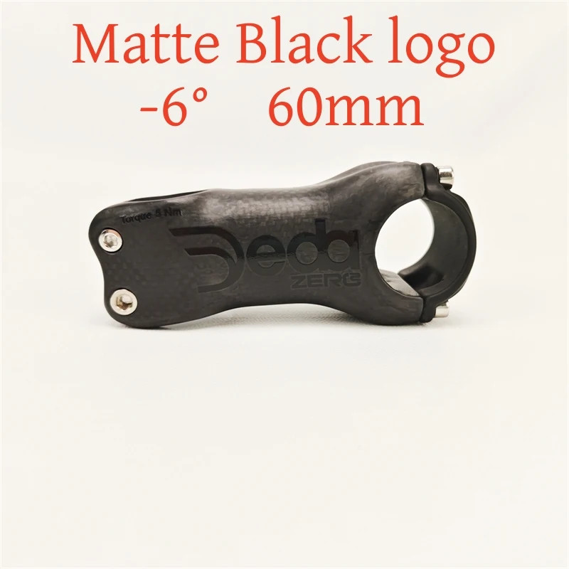 Carbon Fiber MTB Road Bicycle Stem 6/17 Degrees 31.8 * 60-120mm Bicycle Parts