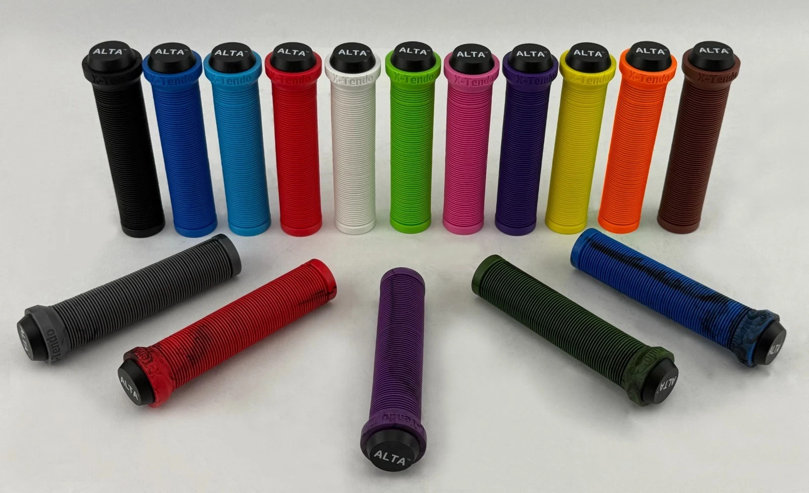 ALTA Soft Flangeless Grips BMX MTB Hybrid Bike Scooter Softie No Flange.
