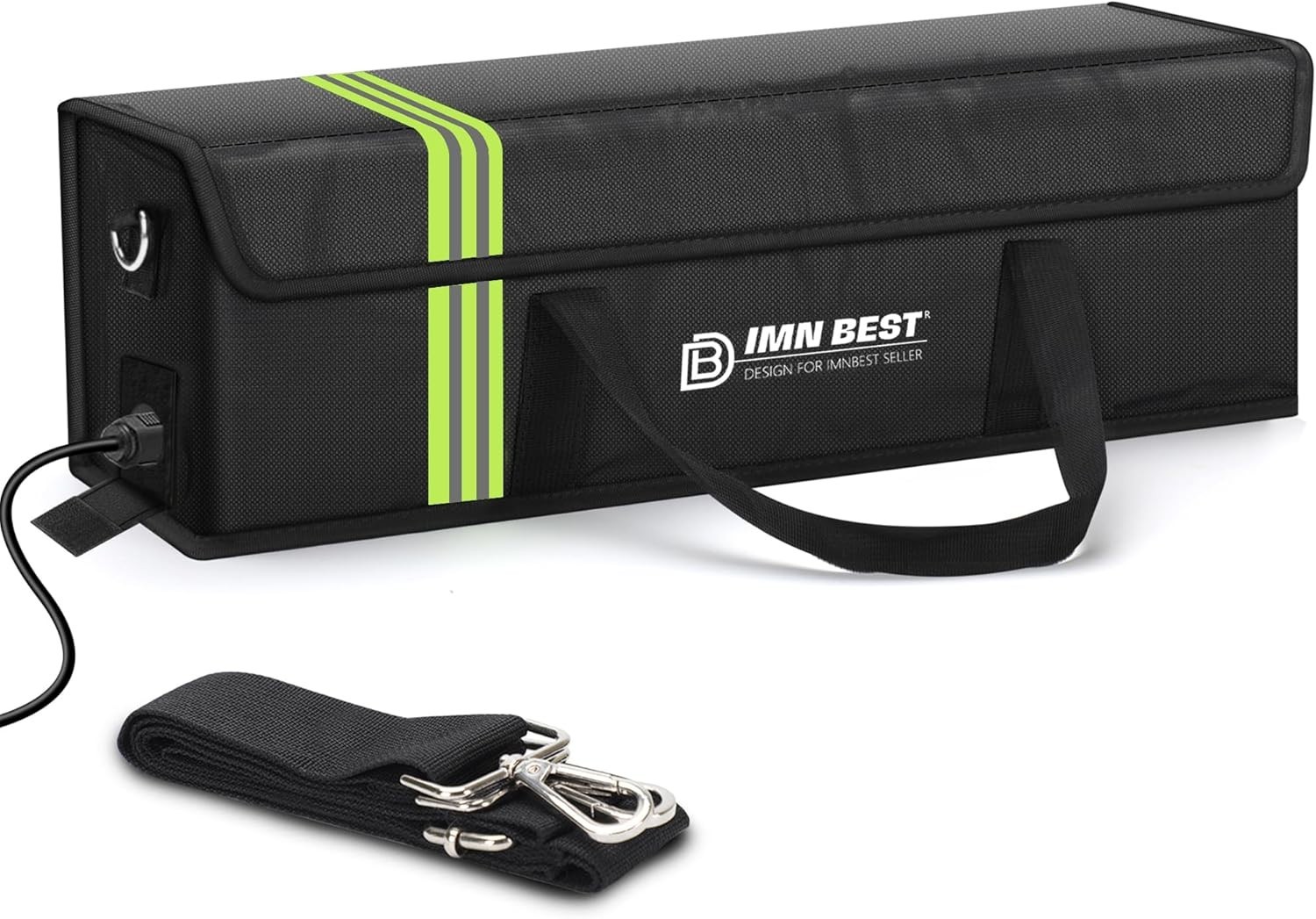 Adjustable Lipo Safe Bag for Ebike Batteries – Fireproof and Waterproof