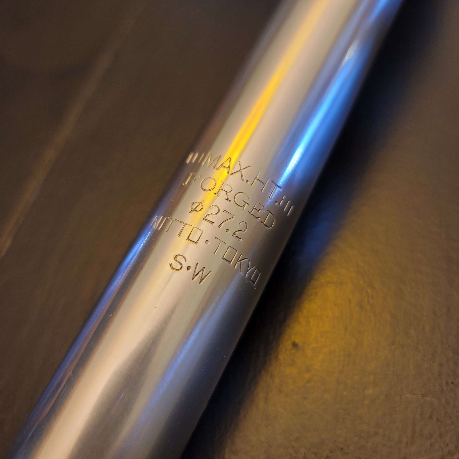 Nitto Crystal Fellow S65 Seat Post – Silver 27.2mm x 250mm