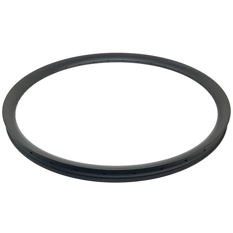 29er XC MTB Carbon Fiber Rims Asymmetry Tubeless Clincher Hookless Bicycle Wheel