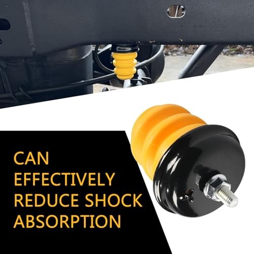 2 PCS Rear Axle Bumper with Nuts – Crack-Resistant OEM Jounce Bumper