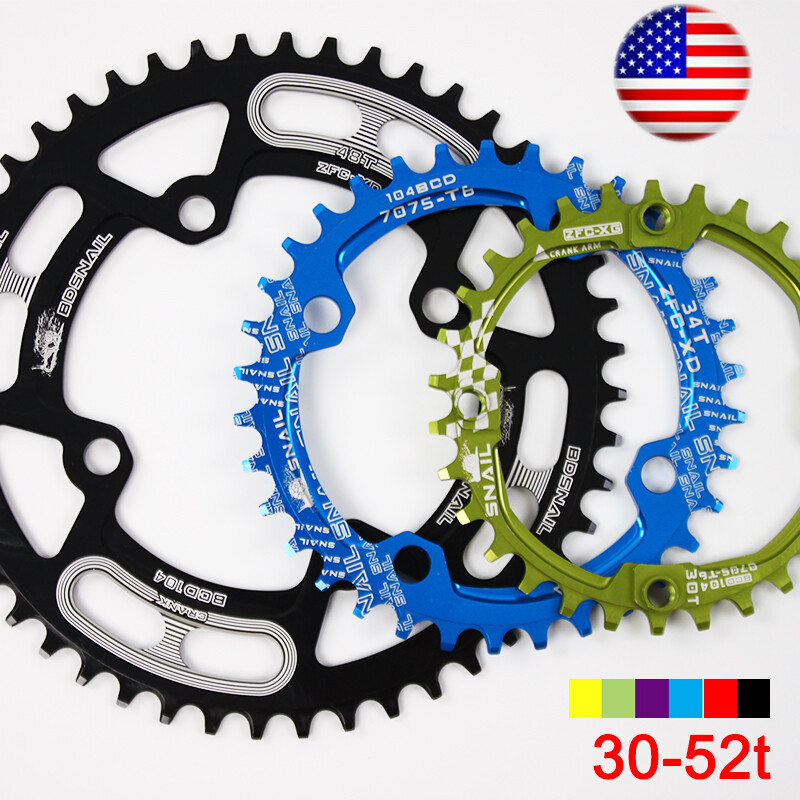 30-52T 104BCD CNC Aluminum alloy Narrow Wide MTB Road Bike Chainring Crank set
