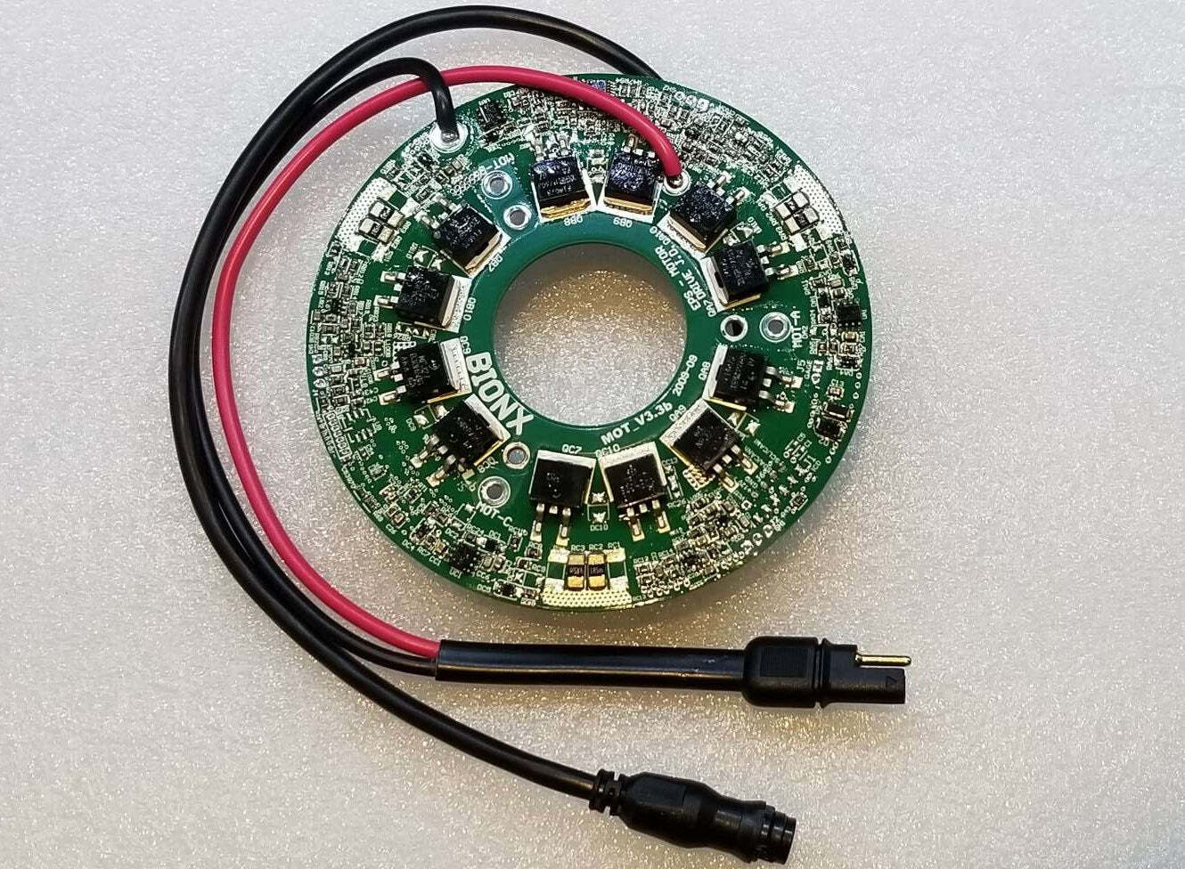 BionX Motor PCB Assembly with wires, MOT_V3.3b, for P/S/SL/PL Series motors.