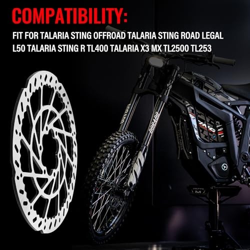 220mm Brake Disc Rotor Rear Compatible with Talaria Sting Offroad Talaria