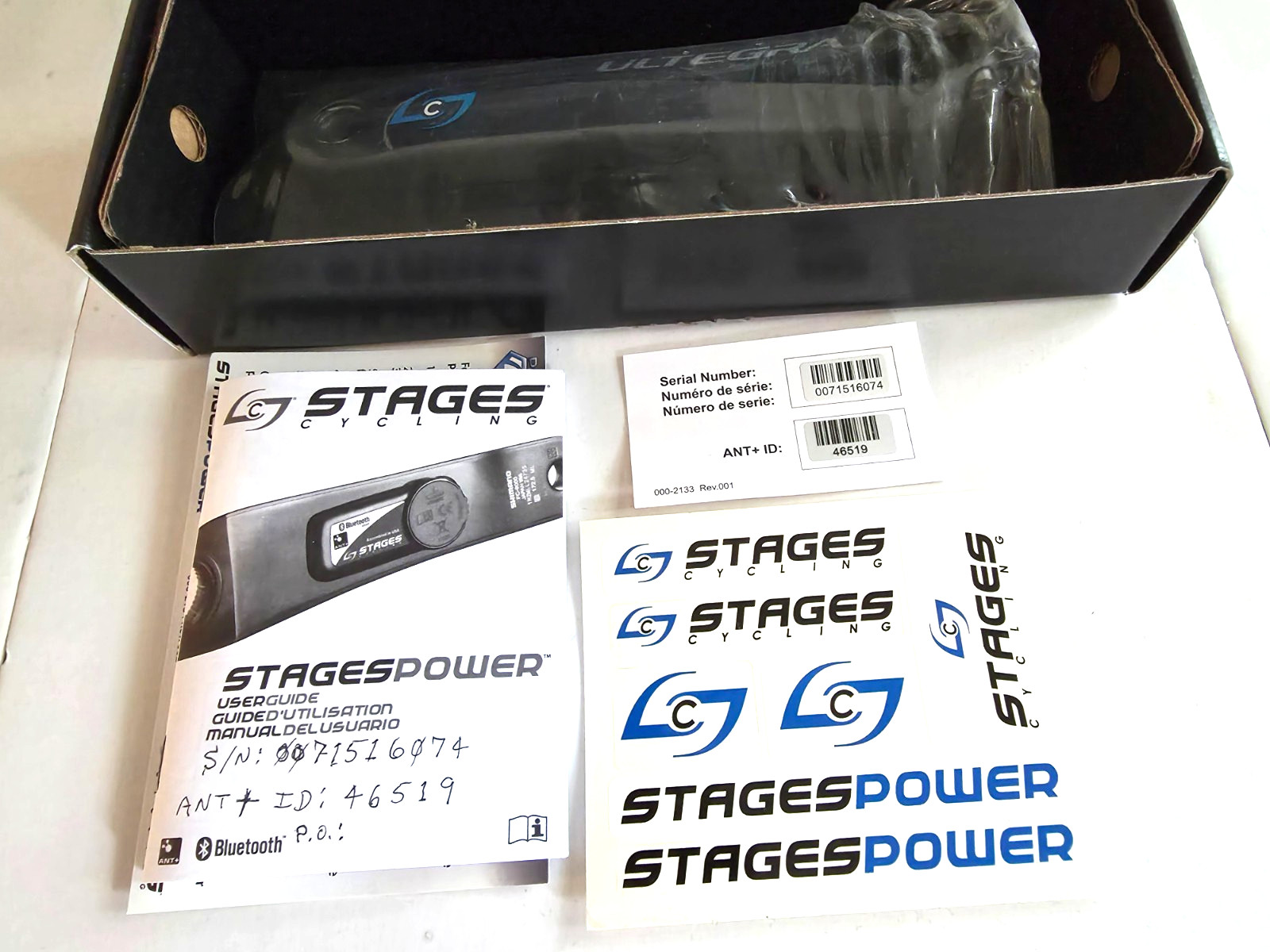 Stages Power L Shimano Ultegra 6800 Left Crank 172.5 MM