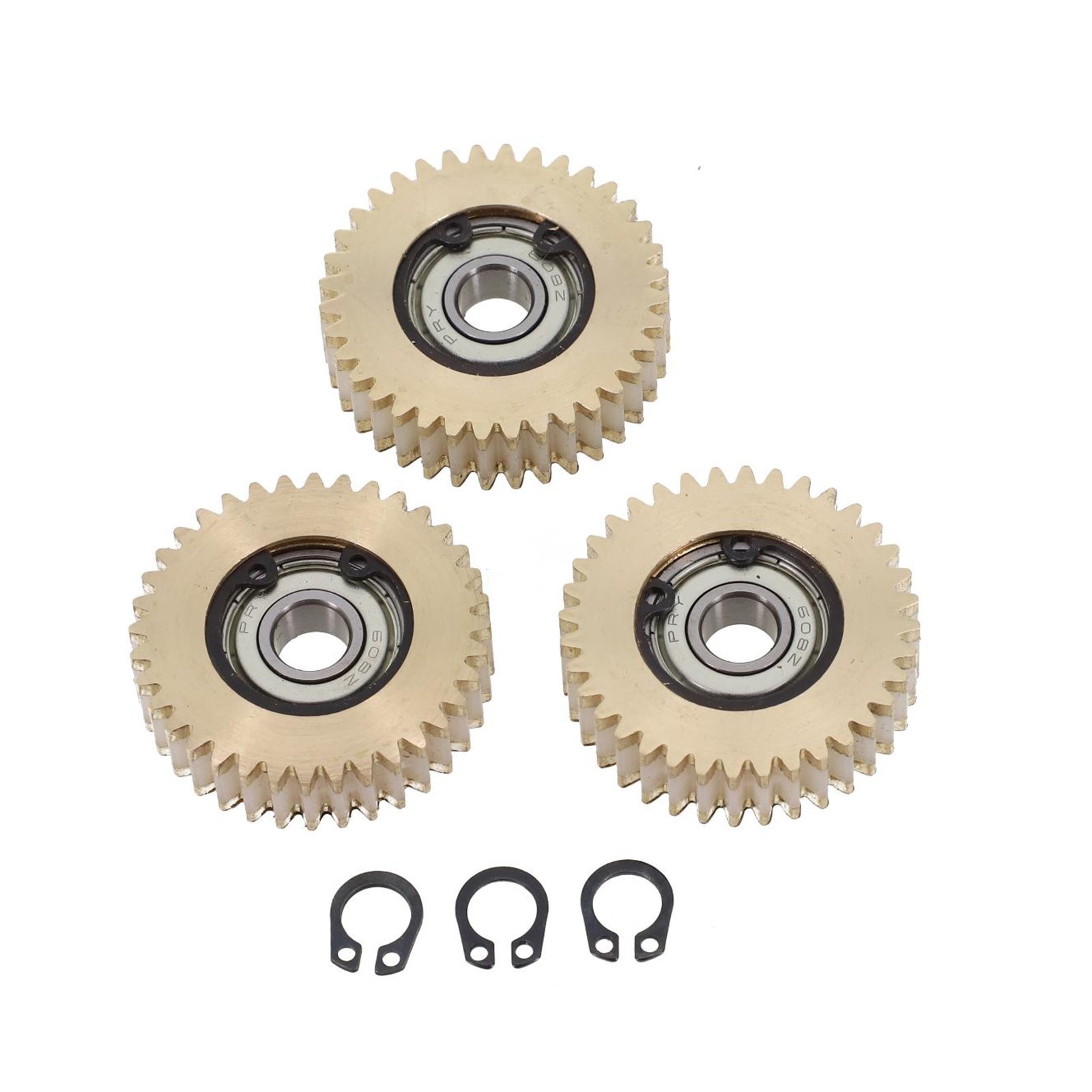 Gears 36 Teeth Nylon+Steel/Copper With Bearing 3pcs Components Cycling