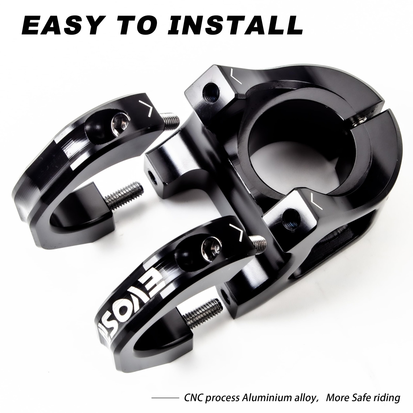 Bike Stem 35mm Short MTB Handlebars Riser Ultra-Light CNC Aluminum Alloy 31.8…