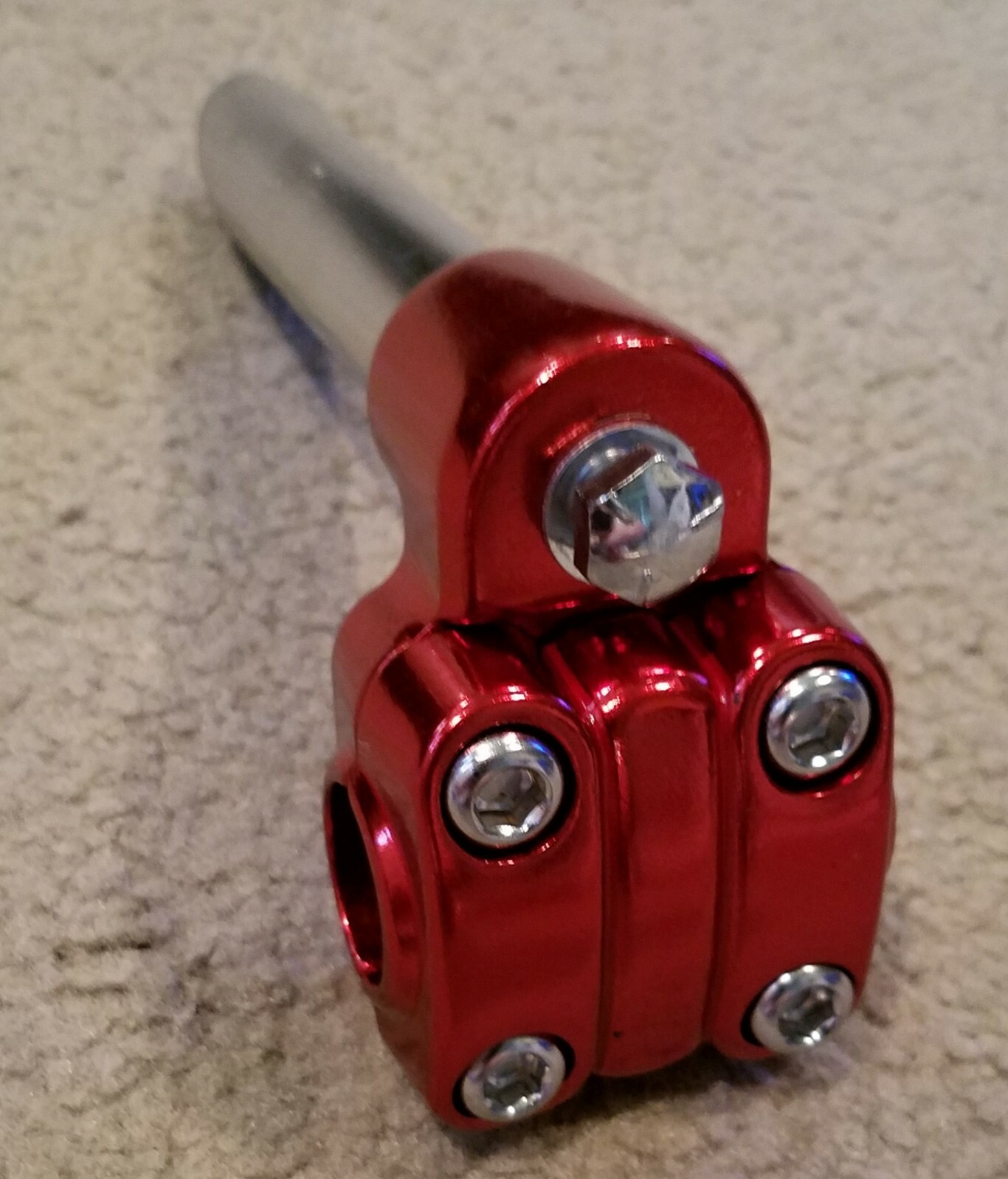 NEW BMX FREESTYLE BICYCLE GOOSENECK STEM 21.1mm RED , CRUISERS, SCHWINN’S