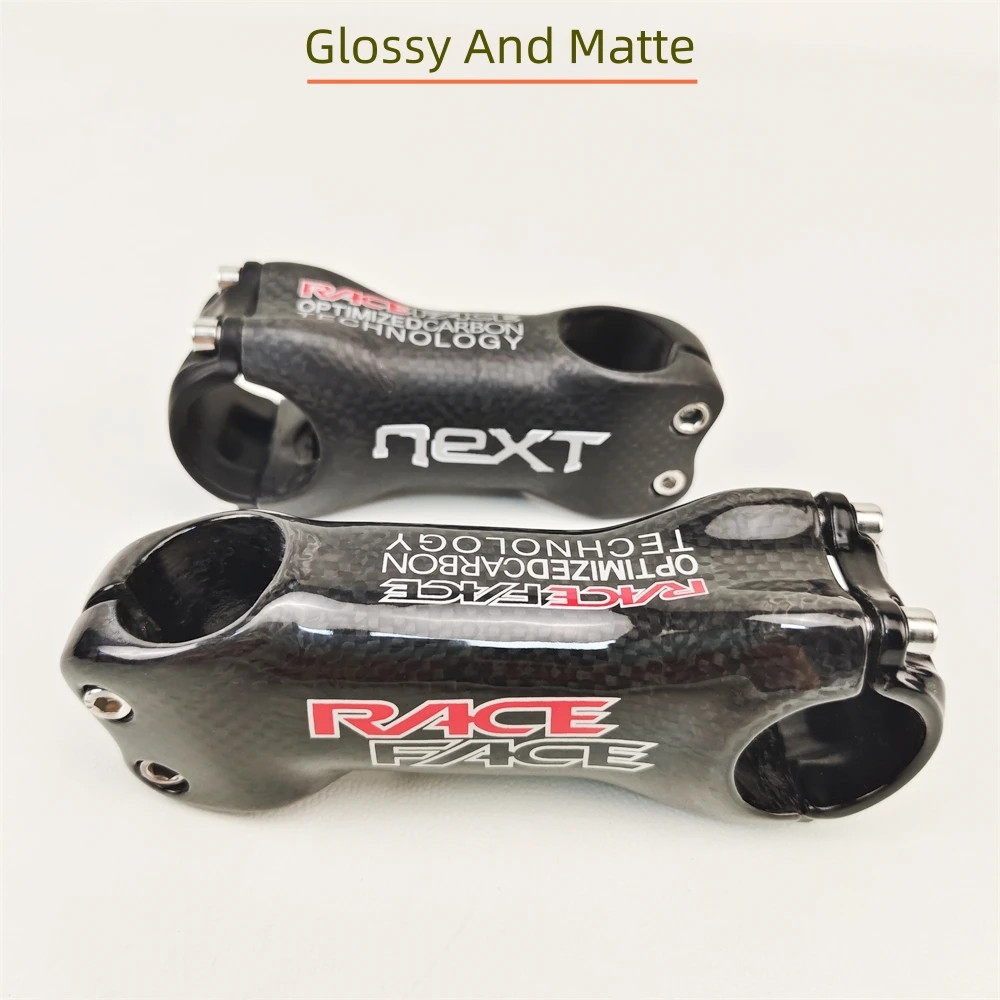3K Carbon Fiber Stem 6/17 Degrees 31.8 * 60-120mm Mountain Road Bike Stem