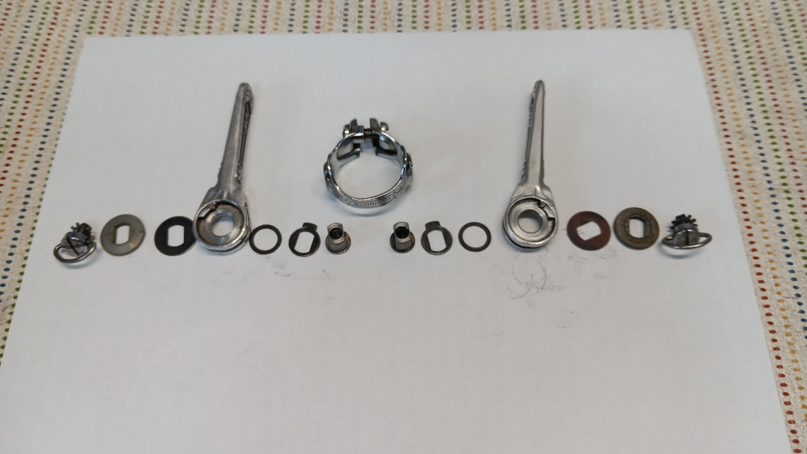 Vintage Shimano 600 Arabesque Downtube Friction Shifter Set Clamp 28.6